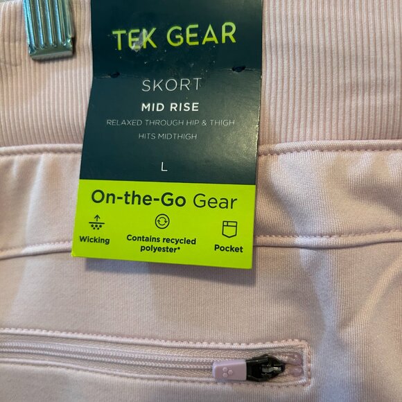 Tek Gear Mid Rise Light Pink Skort Size Large - Picture 3 of 7